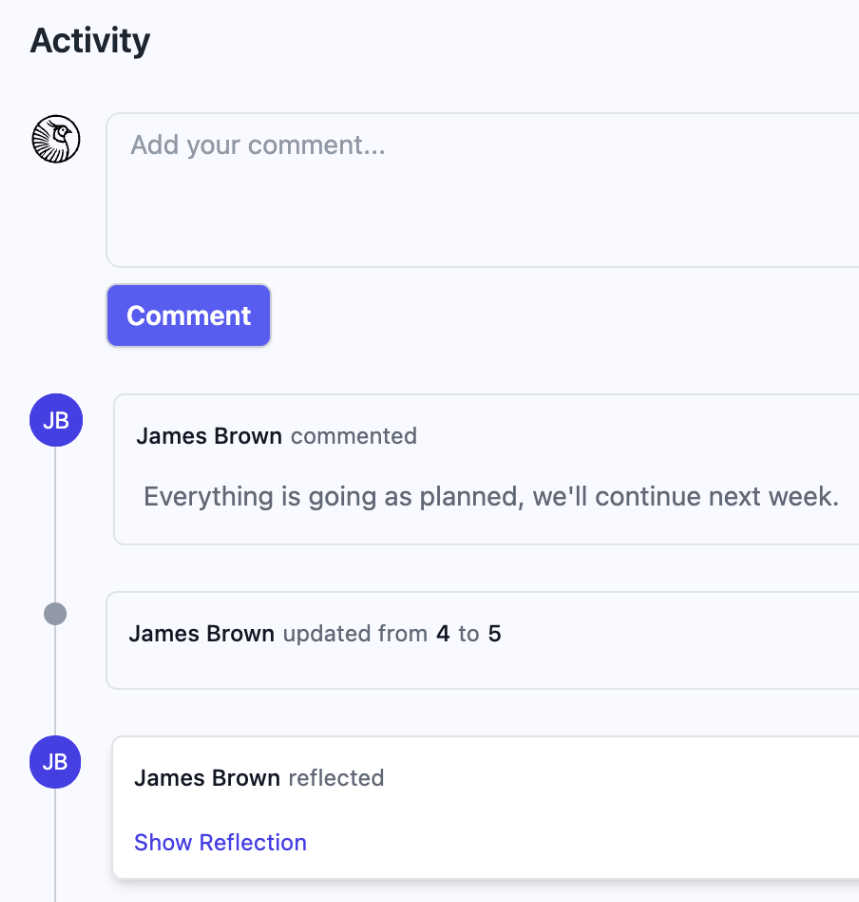 Key Result Comments